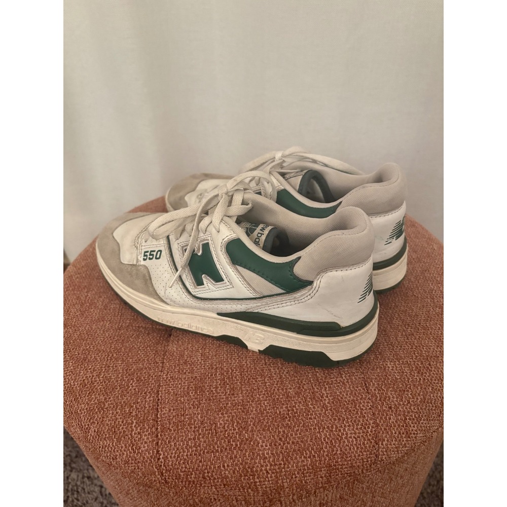 New Balance 550 Mens White Green Sneakers BB550WT1 Low Top Shoes Size 10 - Picture 4 of 6